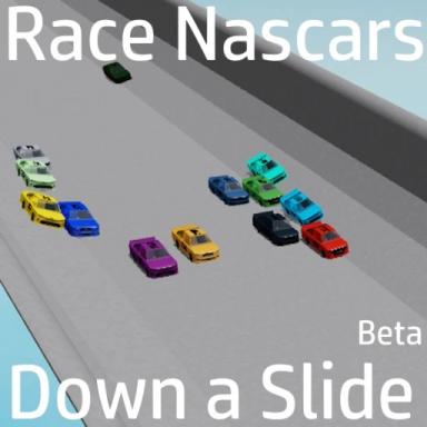 Thumbnail for (🎃Halloween) Race Nascars down a slide [Beta] Game