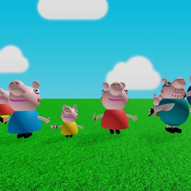 survival peppa pig killer family icon