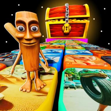 Thumbnail for Crazy Brainrot Color Bridge Game