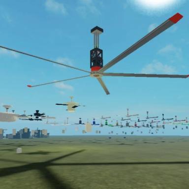 Industrial ceiling fans and air conditioners icon