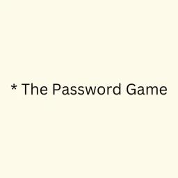 🔑 The Password Game icon