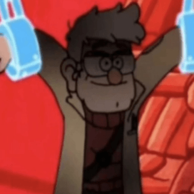 cart ride into stanford pines from gravity falls icon