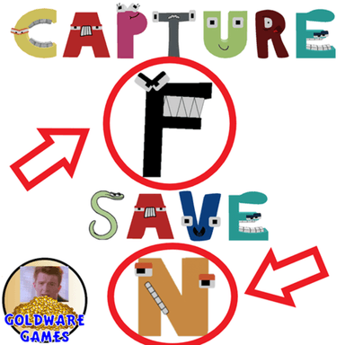 Thumbnail for Capture F and Save N! Alphabet Lore Adventure Obby Game