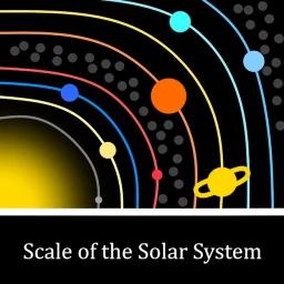 The solar system to scale icon