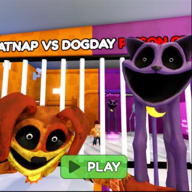 Thumbnail for [NEW!] CATNAP VS DOGDAY PRISON RUN! (OBBY) Game