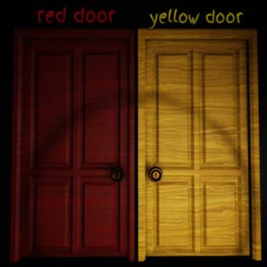 Red door, yellow door. icon