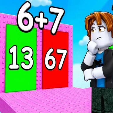 Thumbnail for Math Obby For Vip☝️🤓 Game