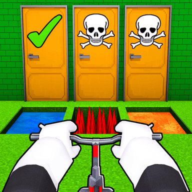 Pick A Door But You're On A Bike! icon