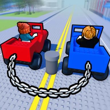 Thumbnail for Chained Cars [2 Player Obby] Game