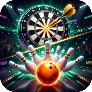 Thumbnail for Bullseye Duel: Darts & Bowling Game