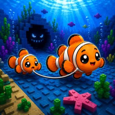 Thumbnail for +1 Swim Together🐠[2 Player Obby] Game