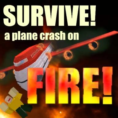 Survive a plane crash on FIRE! icon