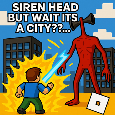 ゘ Siren Head stranded but wait... it's in a town ゘ icon