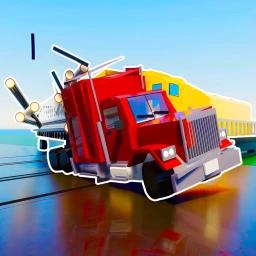 Trains Vs Cars and Trucks 🚅 💥 🚗 icon