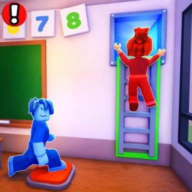Thumbnail for Team School Escape! (TEAMWORK OBBY) 🏫 Game
