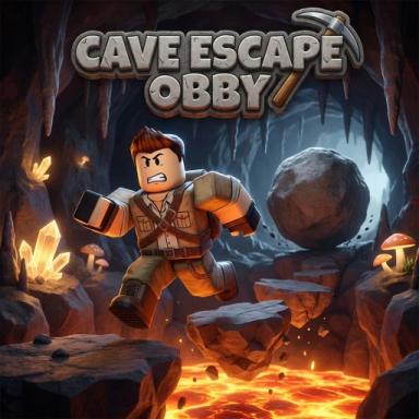 Thumbnail for Cave Escape Obby ⛰️🔦 Game
