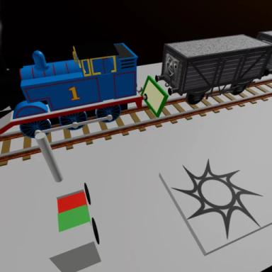 cool beans railway thomas crashes into cars icon