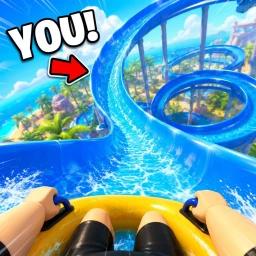 Thumbnail for The HIGHEST Water Slide Game