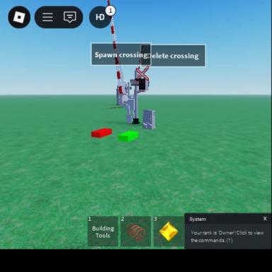 build a spawn crossing railroad sign icon