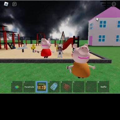 peppa pig and mommy pig survival  icon
