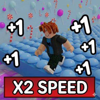 Thumbnail for [X2 SPEED] +1 Speed Bubble Escape | Candy Obby Game