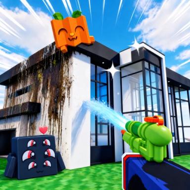 Thumbnail for [🎃SPOOKY] Wash A House Game