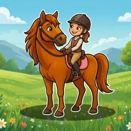 Thumbnail for Horse Girl [2 PLAYER OBBY] Game