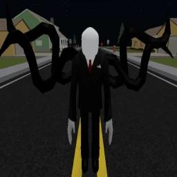 Slenderman in the town icon