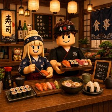 Thumbnail for 🍣 2 Player Japanese Restaurant Tycoon Game