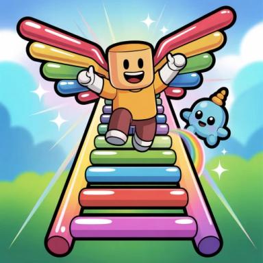 Thumbnail for Climb and Jump Rainbow Ladder Game