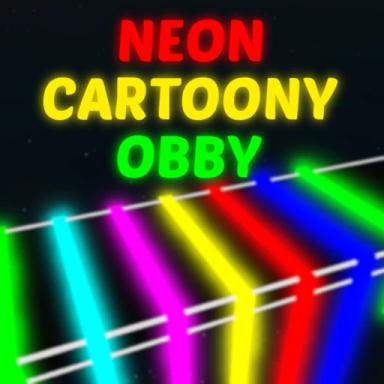 Thumbnail for Neon Cartoony Obby [200 Levels] Game