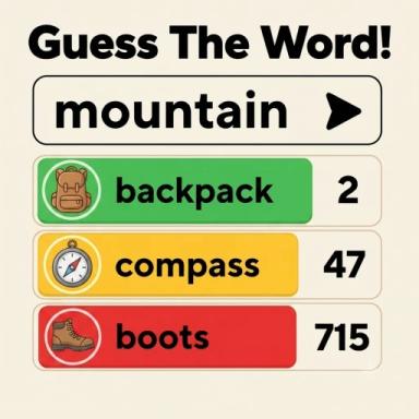 Thumbnail for 🤔 Hot or Cold: Find the Word! Game