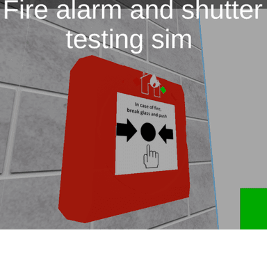 Fire alarm, lift and shutter tester experience icon