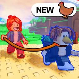 Thumbnail for Chicken Walk 🐔 [2 Player Obby] Game