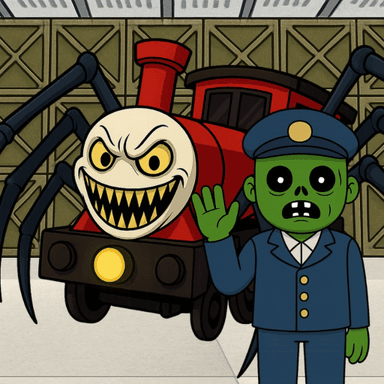 Thumbnail for Escape spider train! Game