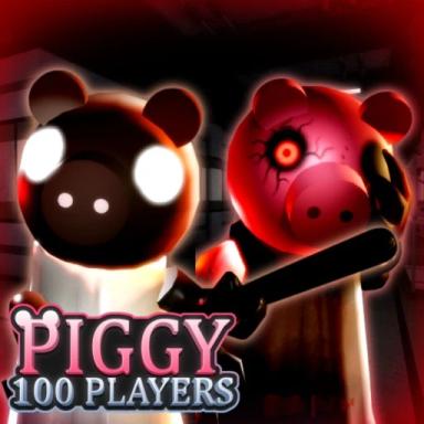 Thumbnail for Piggy but It's 100 Players: Revamped Game