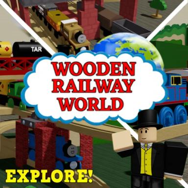 Blue Train Wooden Railway World icon