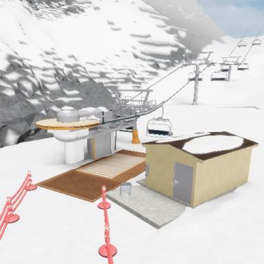 Ski lift test icon