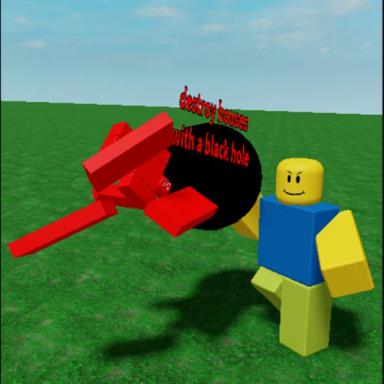 ⚫Destroy houses with a black hole!⚫ icon