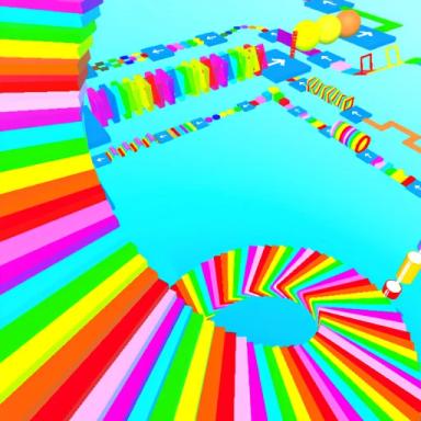 Thumbnail for Rainbow Mega Obby Game