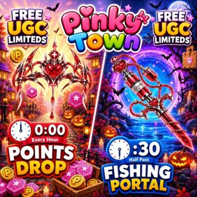 Thumbnail for 🎣 Pinky Town 🎣 UGC 🎁 Game