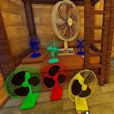 Hotel and House with Fans icon
