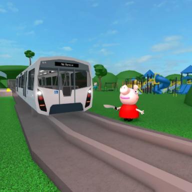 🐷 Peppa Pig and train icon