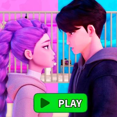 Thumbnail for 💜RUMI & JINU PRISON RUN! (Obby) Game