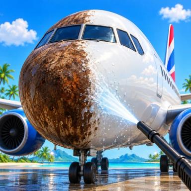 Thumbnail for Wash The Plane ✈️ [HARD MODE] Game