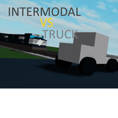 Intermodal Train Vs. Truck icon