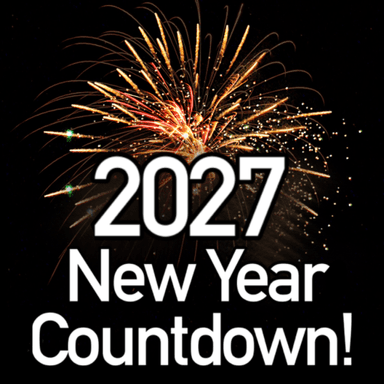 2027 New Year Countdown! 🎉 icon