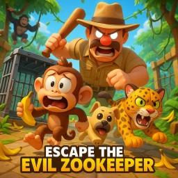 Thumbnail for Escape Evil ZooKeeper! (Obby) Game