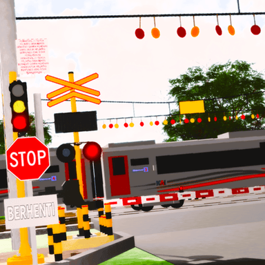 Indonesia Railroad crossing | kal poris icon