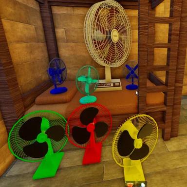 Hotel and House with Fans icon